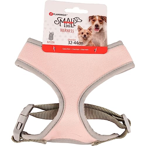 Flamingo Pet Products - Geschirr Small Dog Rosa S Hals 24 cm Körper verstellbar von 32 bis 44 cm für Hunde von Flamingo