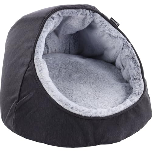 Flamingo Pet Products - Kissen Igloo Dorsa, schwarz, ø 40 x 36 cm, für Katzen von Flamingo