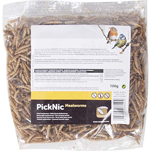 Flamingo Picnick getrocknete mehlwürmer, 2er Pack (2 x 100 g) von Flamingo