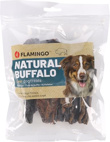 Flamingo Snacks Nature Büffelleber Sticks für Hund 200gr - Glutenfrei - Ohne Zuckerzusatz und Farb- und Konservierungsmittel von Flamingo