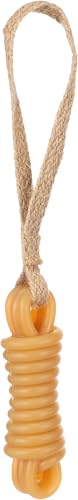 Flamingo Spielzeug für Hund Guma Stick mit Seil braun - 29,5x3,8x3,8cm - Geeignet für Welpen und ältere Hunde - 100% natürlich von Flamingo