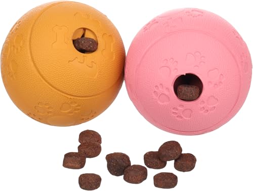 Flamingo Spielzeug für Hund Rhea Snackball welpe mehere Farben 8cm - Befüllbar mit Snacks bis zu 18mm - Keine Farbwahl möglich von Flamingo