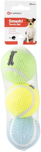 Flamingo HS Tennisball SMASH + KNOCHENMUSTER 3 FARBEN 6CM 3ST von Flamingo