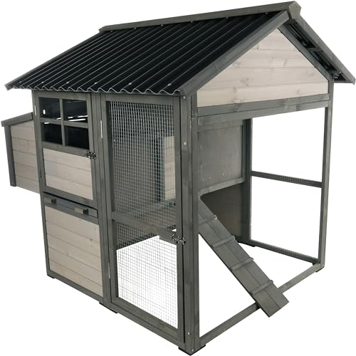 HÜHNERSTALL MIT AUSLAUF ZIVO Cottage 328x113x121CM von Flamingo