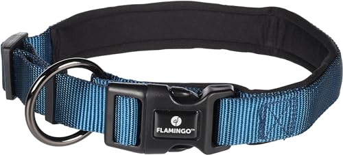 Halsband Abbi BLAU L 50-55CM 25MM von Flamingo