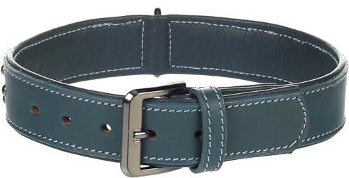 Halsband Denver + SCHMUCKELEMENTEN BLAU L 41-50CM 35MM von Flamingo