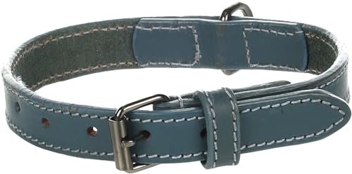 Halsband Denver BLAU S/M 31-39CM 20MM von Flamingo