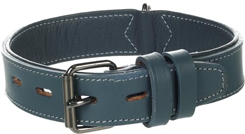 Halsband Denver BREIT BLAU M 38-47CM 35MM von Flamingo