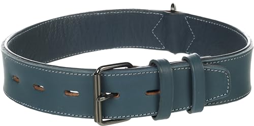 Halsband Denver BREIT BLAU XXL 56-73CM 45MM von Flamingo