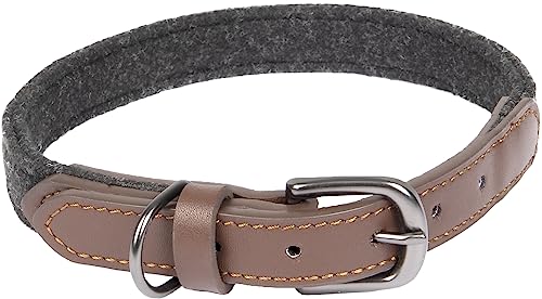 Halsband Yura SCHWARZ/BRAUN M/L 38-48CM 25MM von Flamingo