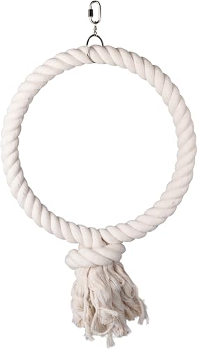 KÄFIGHÄNGER Hakan Baumwolle 1 Ring Weiss XL Dia. 40CM von Flamingo