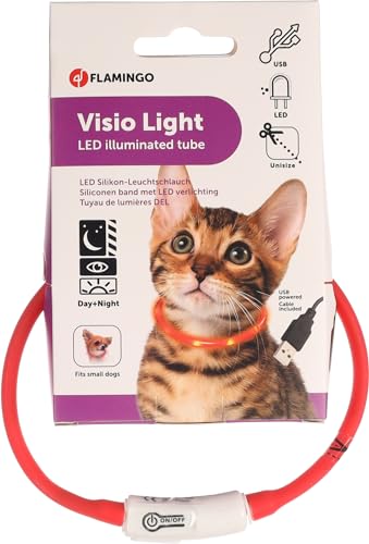 KATZENHALSBAND LED NERA ROT 35CM von Flamingo