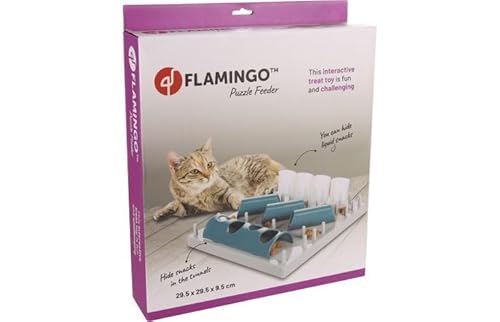 Flamingo KS INTERAKTIVES KATZENSPIELZEUG FUMBO GRAU/BLAU 29,5x29,5x9,5CM von Flamingo