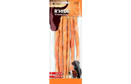 R'HIDE Stick MIT Huhn 30MM 25CM 3ST 240G von Flamingo