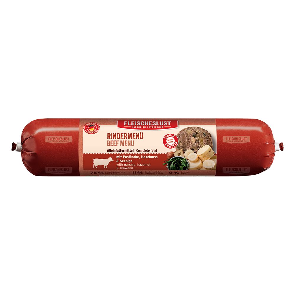 Fleischeslust Classic 6 x 800 g - Rindermenü mit Pastinake, Haselnuss & Seealge Fleischeslust Classic 6 x 800 g - Rindermenü mit Pastinake, Haselnuss & Seealge von Fleischeslust