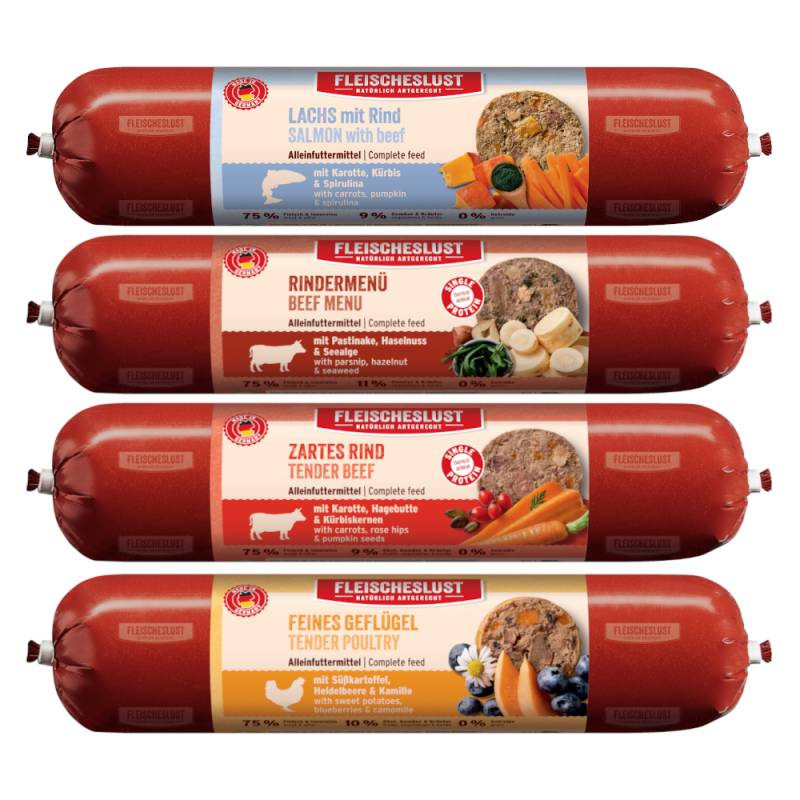 Fleischeslust Classic 8 x 400 g - Mixpaket II (4 Sorten) von Fleischeslust