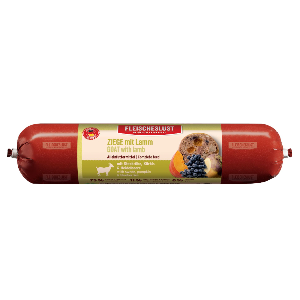 Fleischeslust Classic 8 x 400 g - Ziege mit Lamm mit Steckrübe, Kürbis & Heidelbeere Fleischeslust Classic 8 x 400 g - Ziege mit Lamm mit Steckrübe, Kürbis & Heidelbeere von Fleischeslust