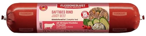 Fleischeslust Kaninchen mit Rind mit Erbse, Birne & roter Bete Wurst (1 x 400 Gramm) von Fleischeslust