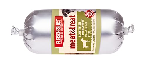 Fleischeslust Meat & Treat Pferd Wurst (1 x 200 Gramm) von Fleischeslust