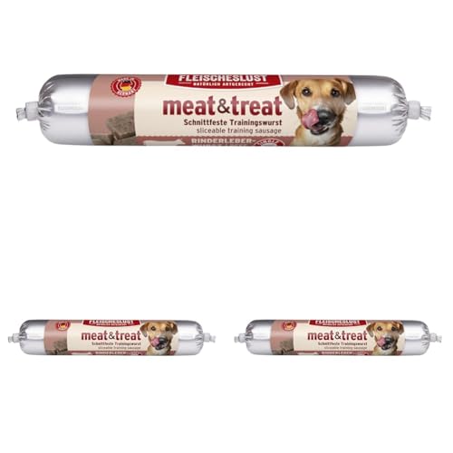 Fleischeslust Meat & Treat Rinderleberwurst 80g (Packung mit 3) von Fleischeslust