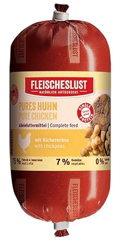 Fleischeslust Pures Huhn mit Kichererbse Sensitiv Wurst (30 x 200 Gramm) von Fleischeslust