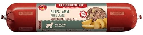 Fleischeslust Pures Lamm mit Kartoffel Sensitiv Wurst (1 x 400 Gramm) von Fleischeslust