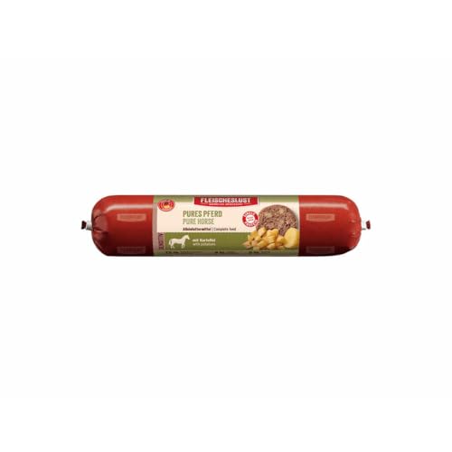 Fleischeslust Pures Pferd mit Kartoffel Sensitiv Wurst (16 x 400 Gramm) von Fleischeslust