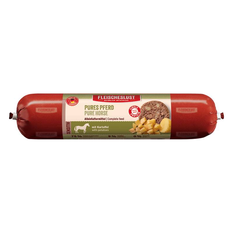 Fleischeslust Sensitiv 6 x 800 g - Pures Pferd mit Kartoffel von Fleischeslust