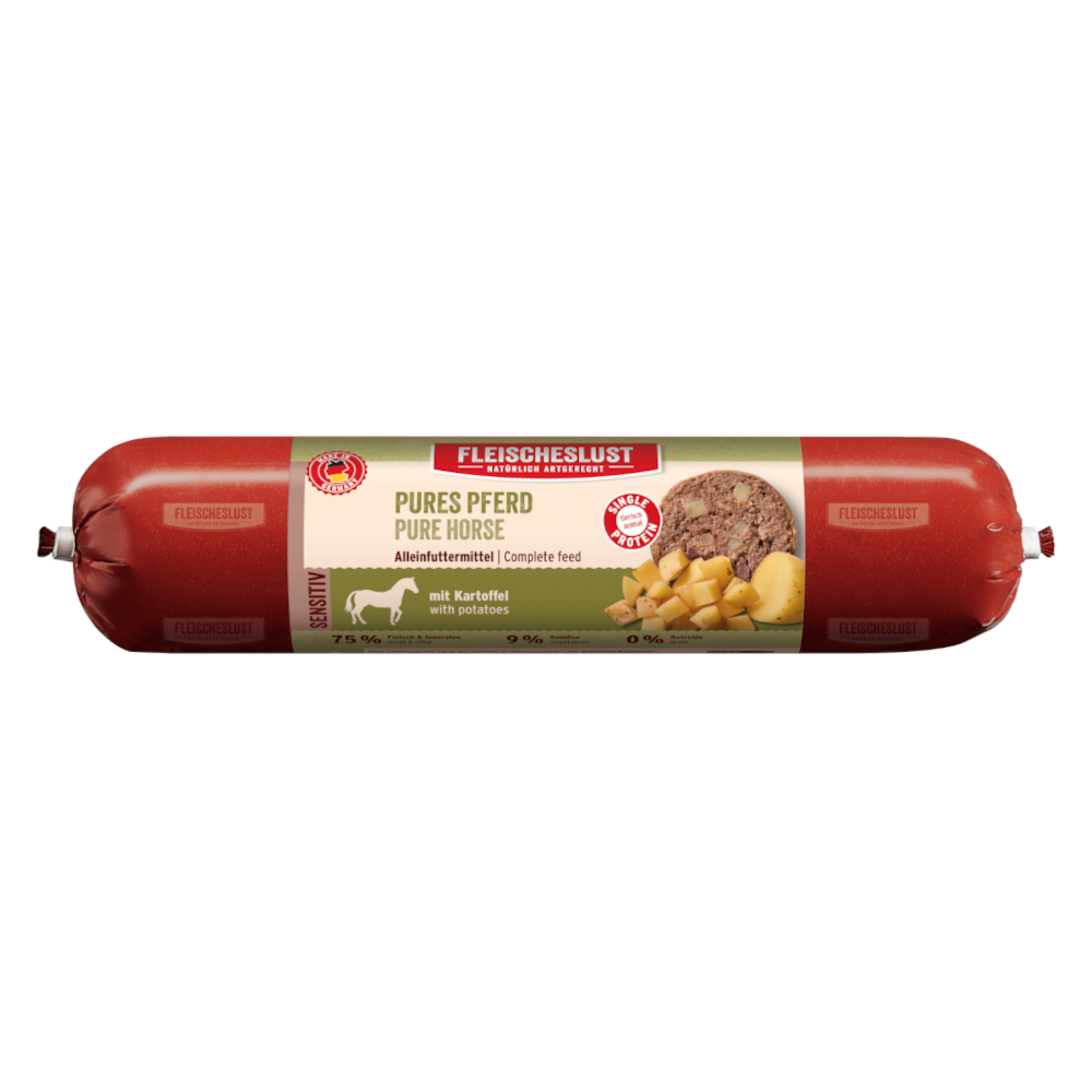 Fleischeslust Sensitiv 8 x 400 g - Pures Pferd mit Kartoffeln Fleischeslust Sensitiv 8 x 400 g - Pures Pferd mit Kartoffeln von Fleischeslust