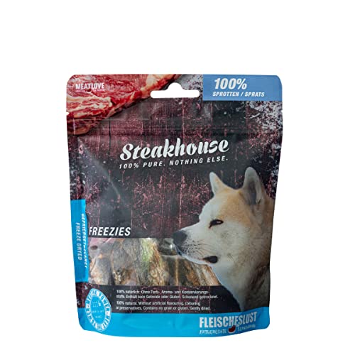 Fleischeslust Steakhouse Freezies Sprotten gefriergetrocknet (1 x 40 Gramm) von Fleischeslust