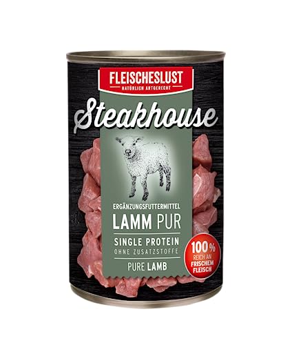 Fleischeslust Steakhouse Lamm pur Dose (1 x 800 Gramm) von Fleischeslust