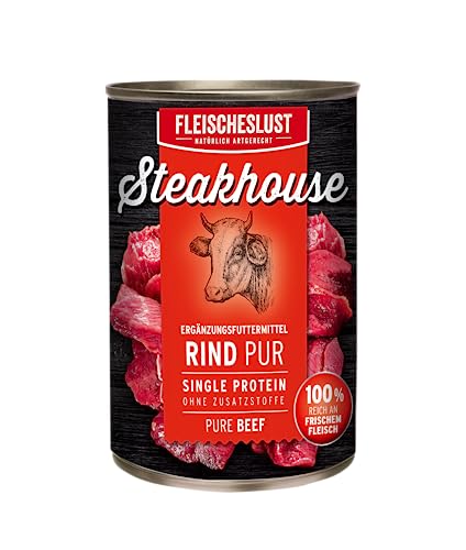 Fleischeslust Steakhouse Rind Pur, 1er Pack (1 x 410 g) von Fleischeslust