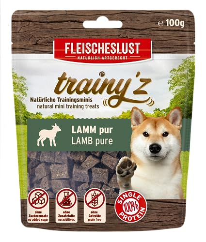 Fleischeslust trainy'z Lamm natürliche Trainingsminis (1 x 100 Gramm) von Fleischeslust