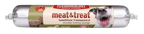 Meat & Treat Pferd Wurst (33 x 80 Gramm) von Fleischeslust