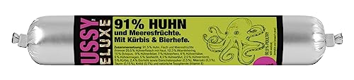 Pussy Deluxe Huhn & Meeresfrüchte m. Kürbis & Bierhefe - Mousse (1 x 100 Gramm) von Fleischeslust