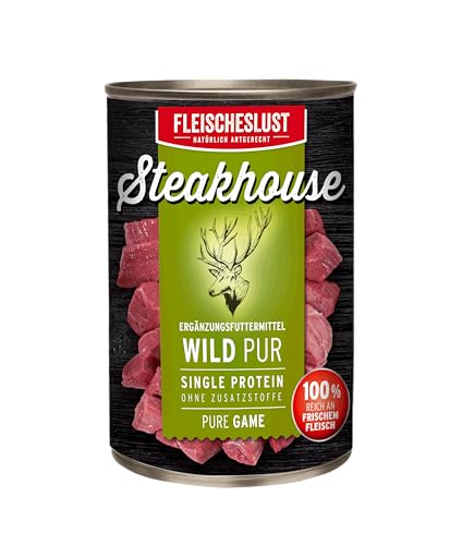 Steakhouse Wild pur Dose (6 x 800 Gramm) von Fleischeslust