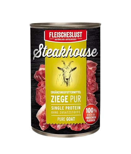 Steakhouse Ziege pur Dose (6 x 400 Gramm) von Fleischeslust