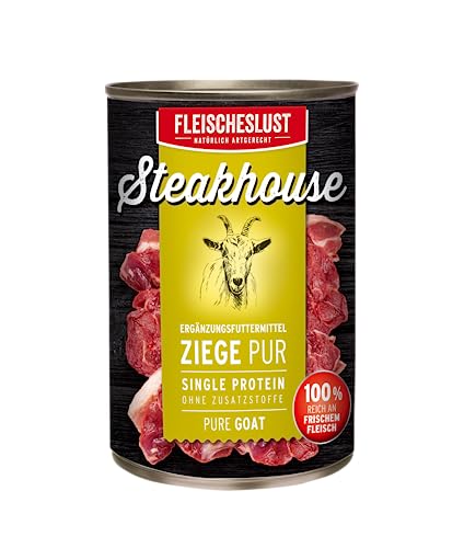 Steakhouse Ziege pur Dose (6 x 800 Gramm) von Fleischeslust