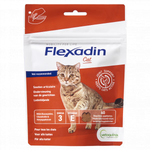 Flexadin Cat Joint Support (60 Kaubonbons) 2 x 60 Tabletten von Flexadin