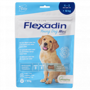 Flexadin Young Dog Maxi Joint Support (60 Kaubonbons) 2 x 60 Tabletten von Flexadin