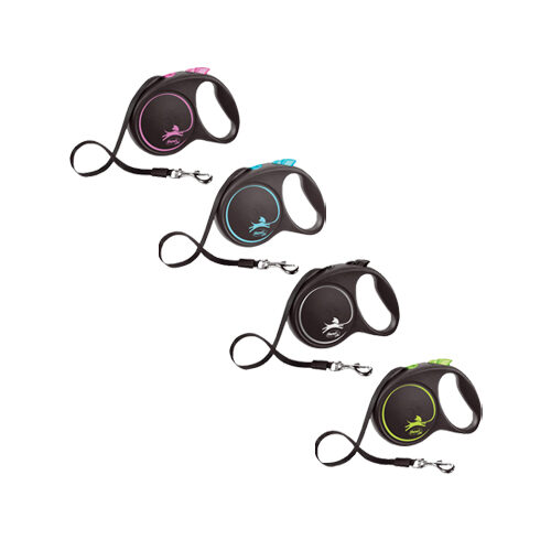Flexi Rollleine Design - Schwarz/Blau - M Flexi Rollleine Design - Schwarz/Blau - M von Flexi