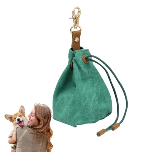 Flkiglm Hundebehörde Aufbewahrungstasche, Hundebehandlungsbeutel | Pet Feed Snack Belohnungstasche mit Gürtelclip,Welpen -Lebensmittelhaltertasche für Outdoor, Camping, Garten, Park von Flkiglm