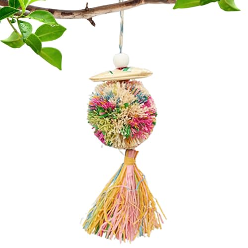 Flkiglm Shredder Ball Bird Toy, Bird Shredder Ball Spielzeug - Cockatiel Toys Paparot Futtersuche Shredder Bälle,Käfig Shredder Cage Accessoires Tier für Sittich Lovebirds von Flkiglm