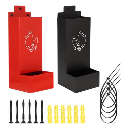 Hühner Grit Futterautomat - 2 Teile Nährstoffspender - Automatischer Futterautomat Für Hühner Für Innenbereich Außenbereich Weide Garten Hühner Grit Futterautomat - 2 Teile Nährstoffspender - Automatischer Futterautomat Für Hühner Für Innenbereich Außenbereich Weide Garten von Flkiglm