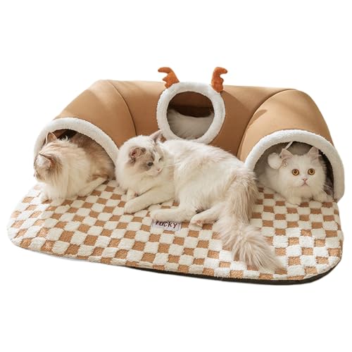 Katzentunnel | Katzenspiel Tunnel - Warmes Haus Spielzeug Unterschlupf Für Indoor Wandecke Tier Hund Bereicherung Katzentunnel | Katzenspiel Tunnel - Warmes Haus Spielzeug Unterschlupf Für Indoor Wandecke Tier Hund Bereicherung von Flkiglm