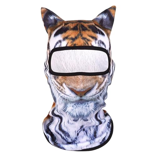 Flkiglm Scheines Gesicht Maskeraden, Katzengesichtsabdeckung | 3D Leichtes Kitty Face Deckentuch mit Ohren atmungsaktiv | Katze Sonnenschutztuch Winddicht für Ski -Outdoor -Aktivitäten von Flkiglm