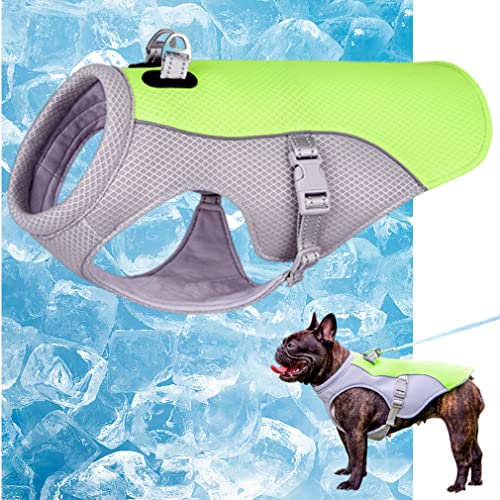 Floving Hundekühlweste für den Sommer,Eiskühlmantel für Hunde,Hundekühljacke,Kühlweste für Hunde beim Gassi gehen,Hundekühlgeschirr-Mäntel (XL, Grün) von Floving