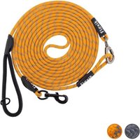 Floxik Schleppleine für Hunde - Tauleine mit Abnehmbarer Handschlaufe orange S Floxik Schleppleine für Hunde - Tauleine mit Abnehmbarer Handschlaufe orange S von Floxik