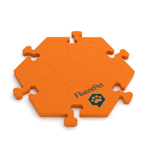 FluentPet HexTile Lernset für Hunde und Katzen, für bis zu 6 Knöpfe, weich, langlebig und rutschfest, Geschenk für Tierliebhaber, erhältlich in 12 Farben von FluentPet