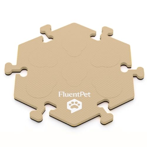 FluentPet HexTiles Lernset für Hunde und Katzen, für bis zu 6 Knöpfe, weich, langlebig und rutschfest, Geschenk für Tierliebhaber, erhältlich in 12 Farben von FluentPet